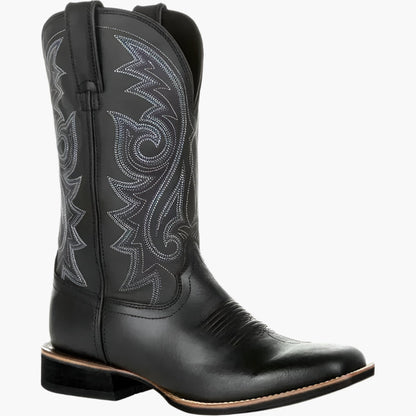 Bottes Western en Cuir Synthétique pour Homme Style Cowboy - Mode et Confort Quotidien