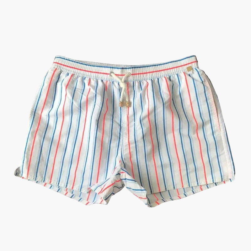 Pantalones cortos de baño para hombre con rayas estilo marinero – Ideal para la playa y el verano
