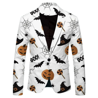 Kenny – Blazer à Motif Citrouille Halloween pour Hommes