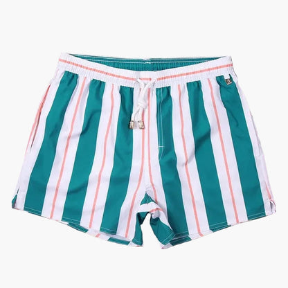 Pantalones cortos de baño para hombre con rayas estilo marinero – Ideal para la playa y el verano