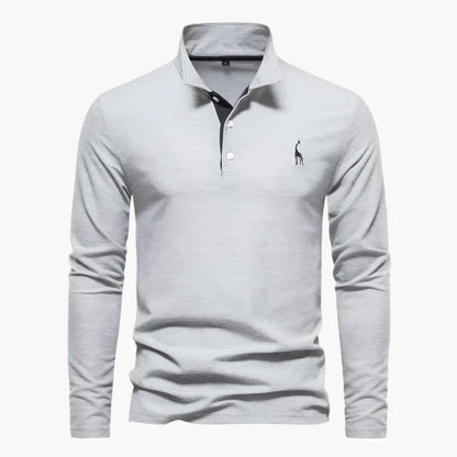 Polo à Manches Longues Classique pour Homme – Élégance Polyvalente et Confort