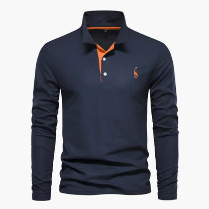 Polo à Manches Longues Classique pour Homme – Élégance Polyvalente et Confort