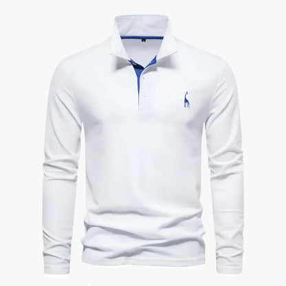 Polo à Manches Longues Classique pour Homme – Élégance Polyvalente et Confort