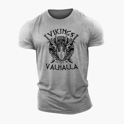 Camiseta Hombre Estilo Vikingo Valhalla Nórdico – Informal y a la Moda