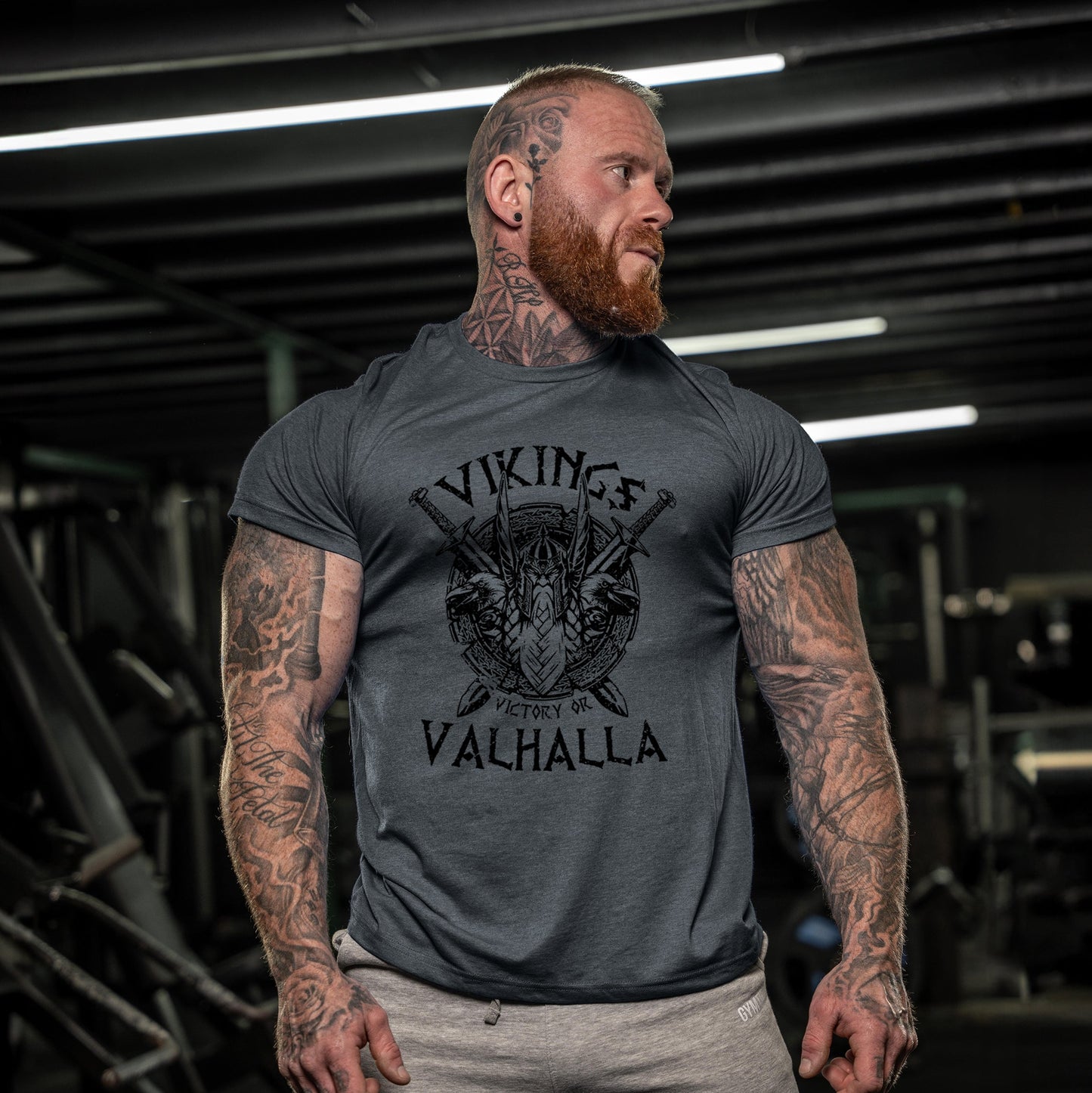 Camiseta Hombre Estilo Vikingo Valhalla Nórdico – Informal y a la Moda