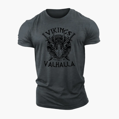 Camiseta Hombre Estilo Vikingo Valhalla Nórdico – Informal y a la Moda