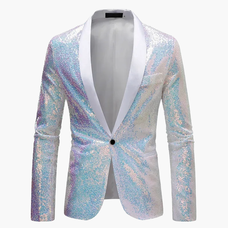 Veste de soirée homme élégante à sequins pour événements et fêtes