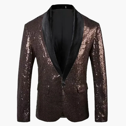 Veste de soirée homme élégante à sequins pour événements et fêtes