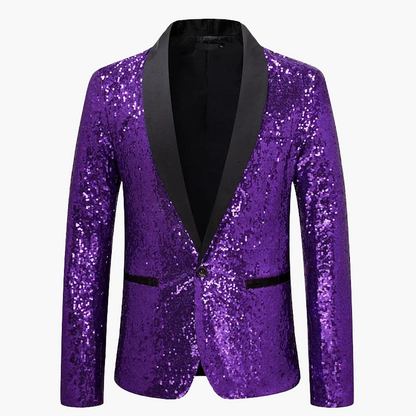 Veste de soirée homme élégante à sequins pour événements et fêtes