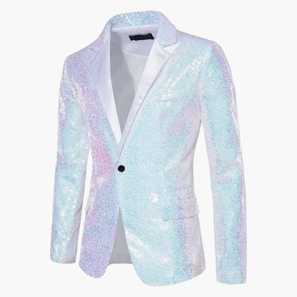 Veste de soirée homme élégante à sequins pour événements et fêtes