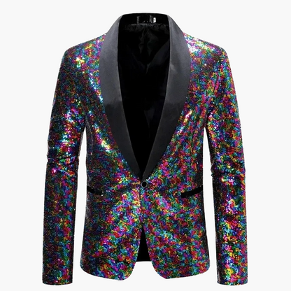 Veste de soirée homme élégante à sequins pour événements et fêtes