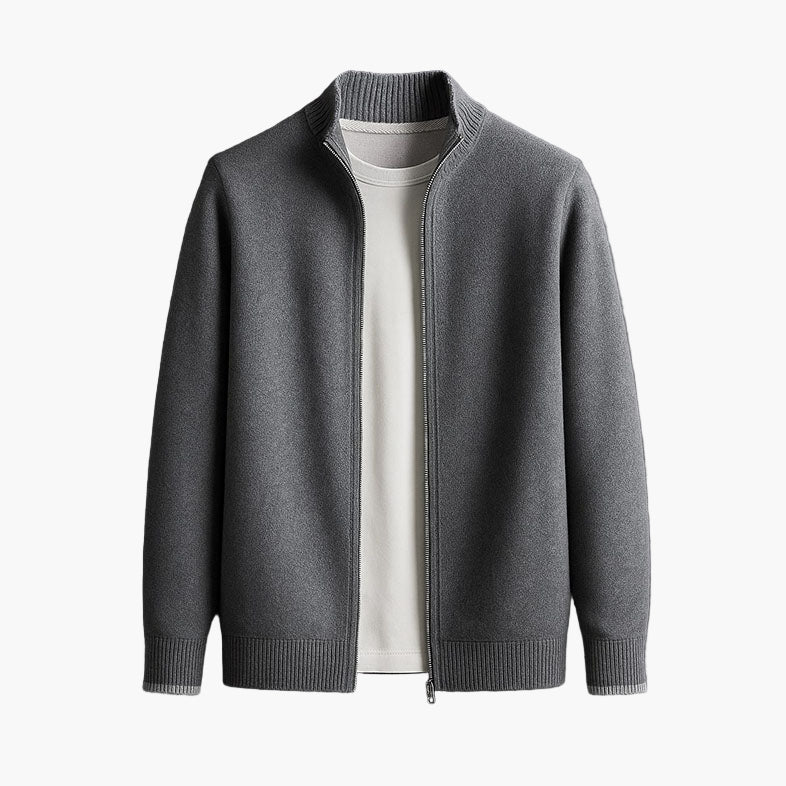 Veste zippée style casual pour homme, élégance moderne et polyvalente
