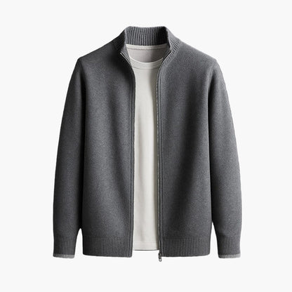Veste zippée style casual pour homme, élégance moderne et polyvalente