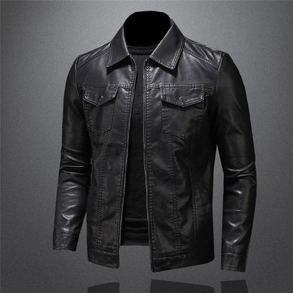 Veste Homme Style Motard Élégant pour Toutes Occasions